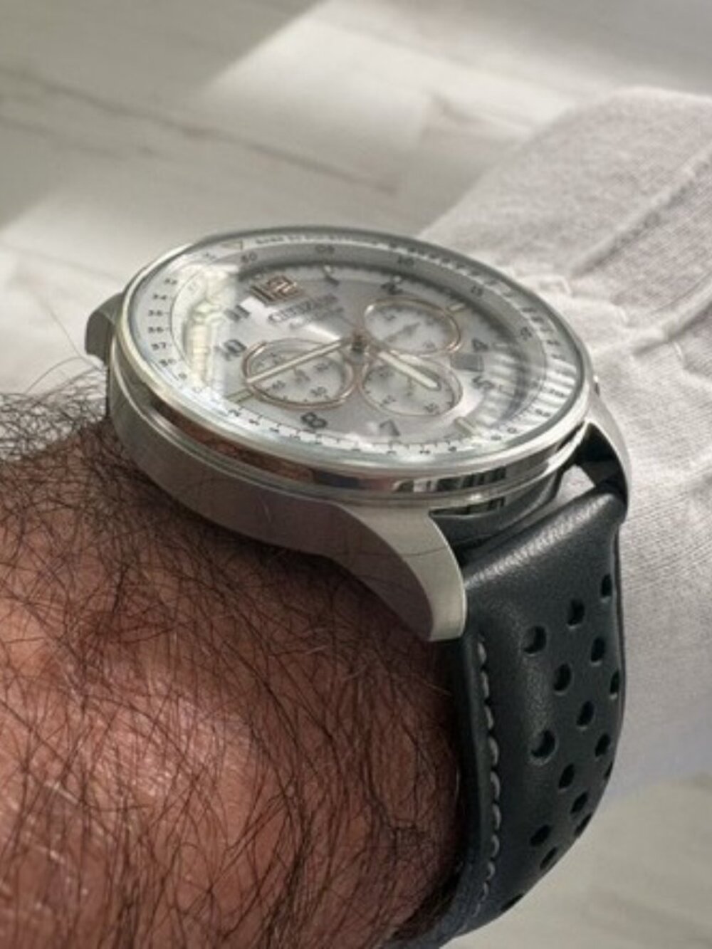 Citizen Eco-Drive Men's Gray Chronograph Watch - Picture 6 of 8